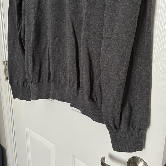 Tommy Hilfiger gray sweater v Neck premium cotton xl - Picture 4 of 5